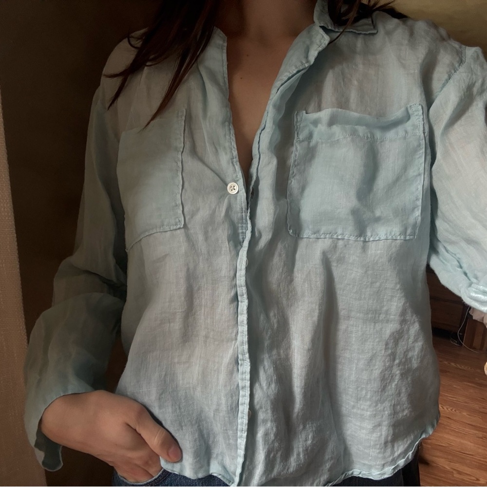 Madewell Sky Blue Collared Shirt